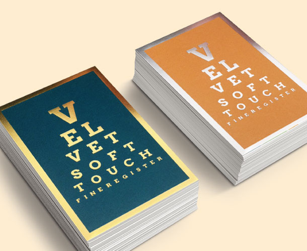 Velvet Soft Touch Spot UV Business Cards